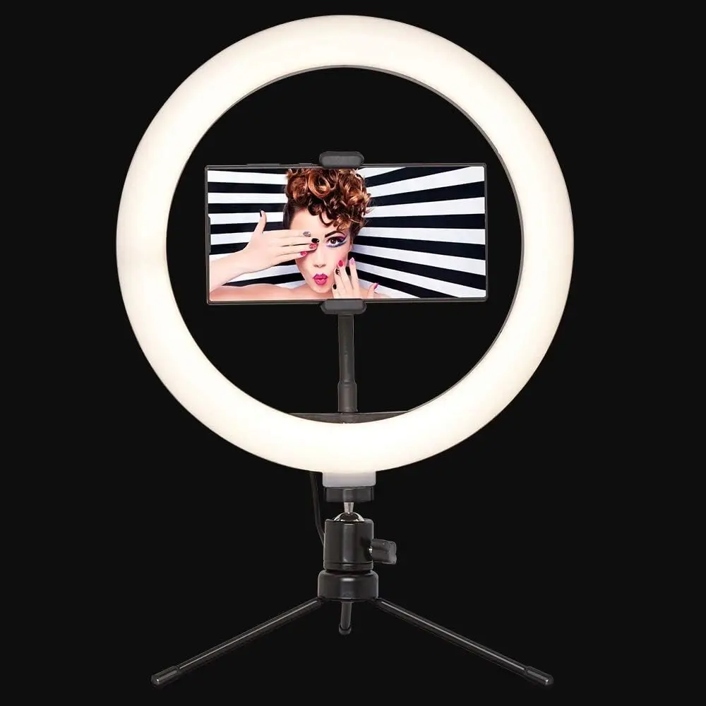 Social Media Ring Light 260mm 10'' USB LED Desktop Light Tripod & Phone Holder - image 4 | Free standard UK delivery included | Discount Quality Products