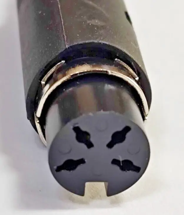 Maplin DIN Line Socket, Black, Integrated Cord Grip, 4 Pin HH42V Audio Connector - image 2 | Free standard UK delivery included | Discount Quality Products