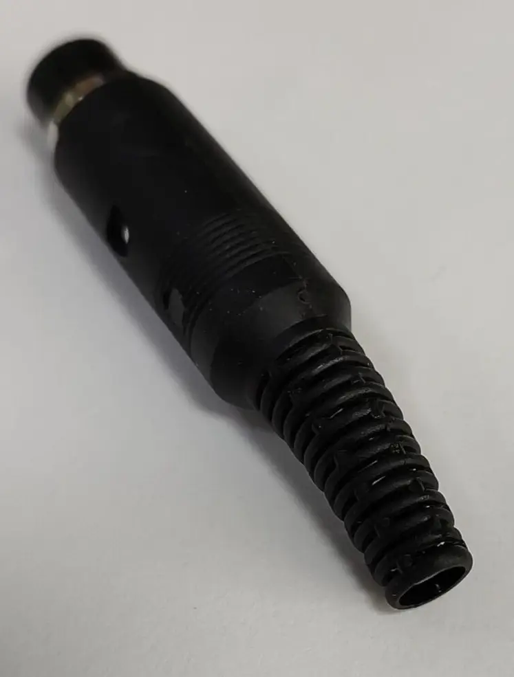 Maplin DIN Line Socket, Black, Integrated Cord Grip, 4 Pin HH42V Audio Connector - image 3 | Free standard UK delivery included | Discount Quality Products