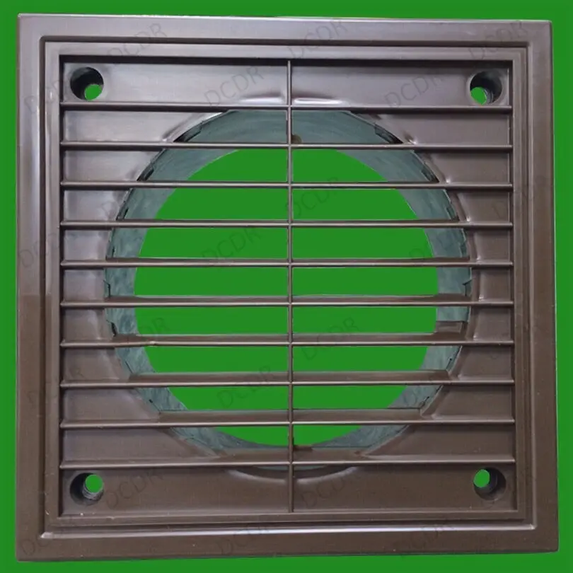 4x 100mm 4" Spigot Ducting Brown Extractor Fan Ventilation Fixed Louvre Grille - image 2 | Free standard UK delivery included | Discount Quality Products