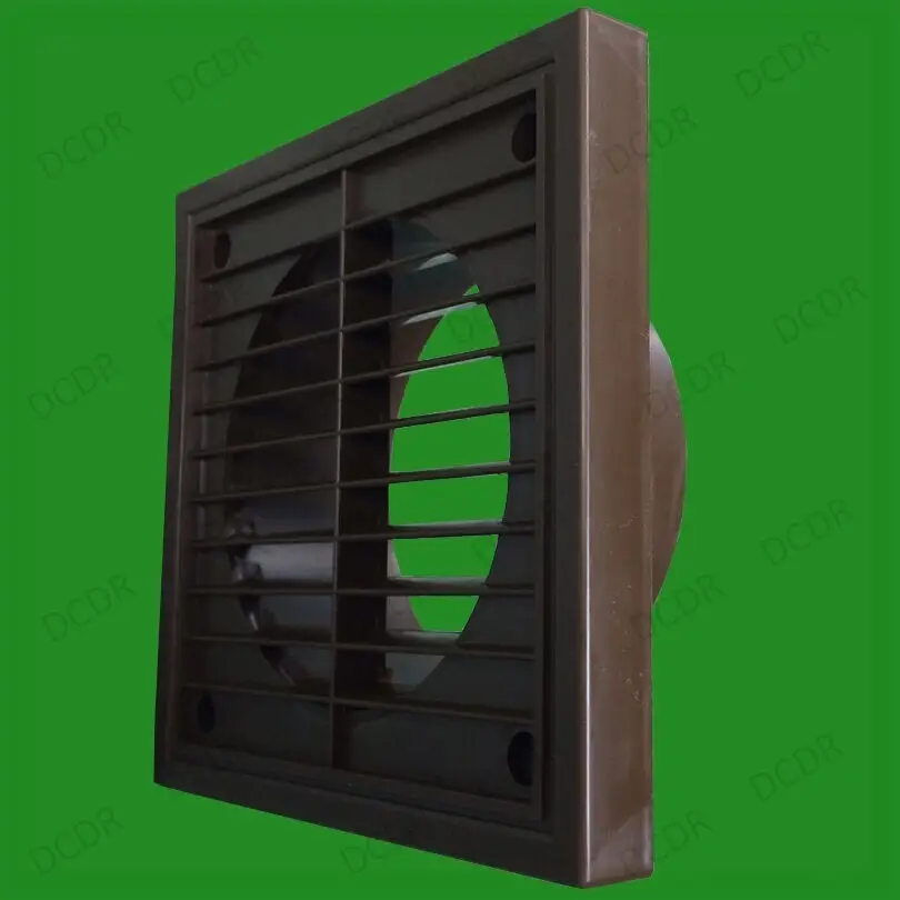 4x 100mm 4" Spigot Ducting Brown Extractor Fan Ventilation Fixed Louvre Grille - image 5 | Free standard UK delivery included | Discount Quality Products