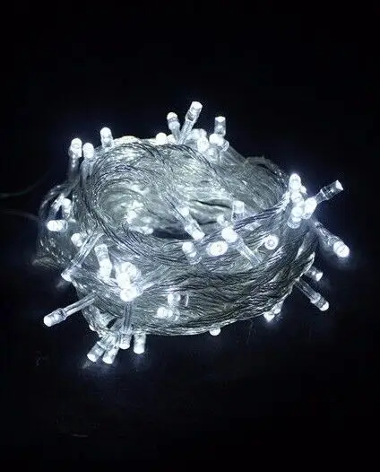 10m 100 White LED Outdoor Fairy Garden Party Mini Miniature Festoon Xmas Lights - image 3 | Free standard UK delivery included | Discount Quality Products