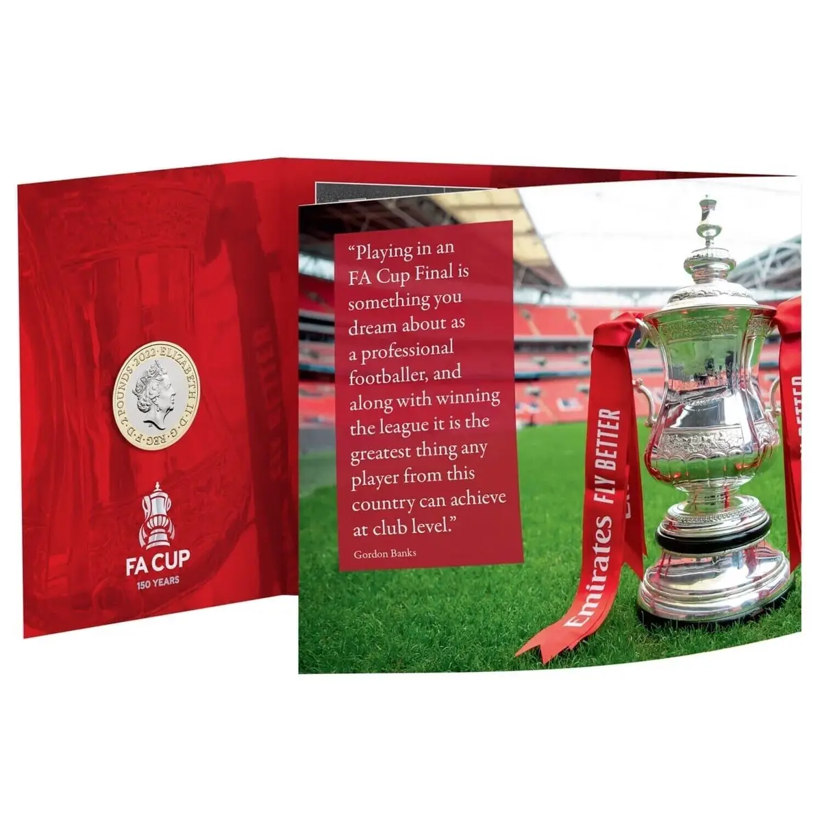 150th Anniversary Football FA Cup 2022 UK £2 Soccer; Brilliant Uncirculated Coin - image 5 | Free standard UK delivery included | Discount Quality Products