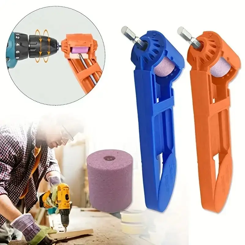 Portable Drill Bit Sharpener Grinding Wheel Hand Tools Nail Drill Bits Sharpener - image 2 | Free standard UK delivery included | Discount Quality Products