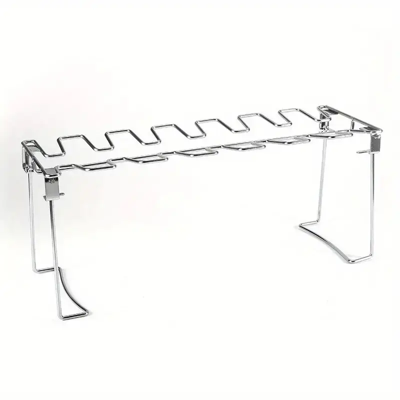1pc Grill Rack, Stainless Steel Chicken Leg Rack For Oven, Outdoor Barbecue Tool