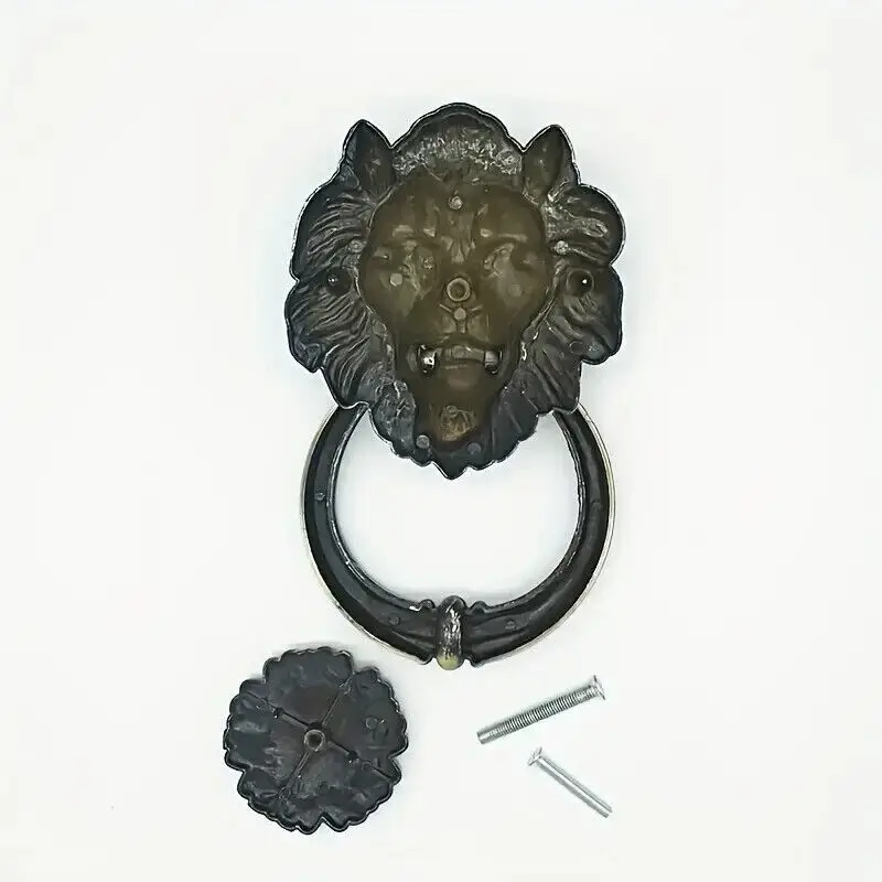 200mm Large Antique Lion Door Knocker Lionhead Door Knockers Lions Home Decor - image 3 | Free standard UK delivery included | Discount Quality Products