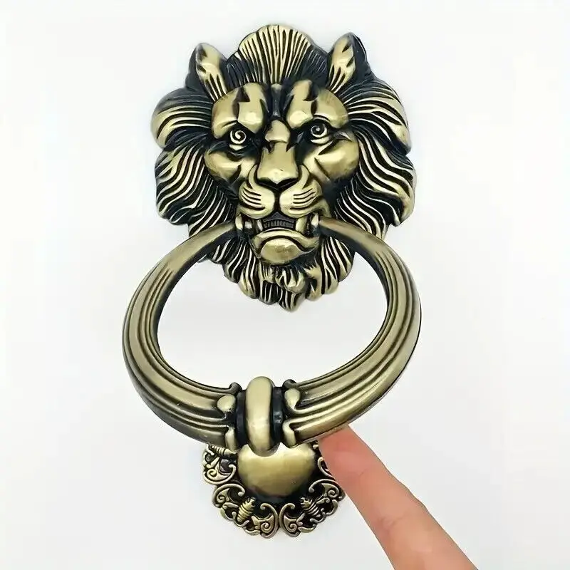 200mm Large Antique Lion Door Knocker Lionhead Door Knockers Lions Home Decor - image 4 | Free standard UK delivery included | Discount Quality Products