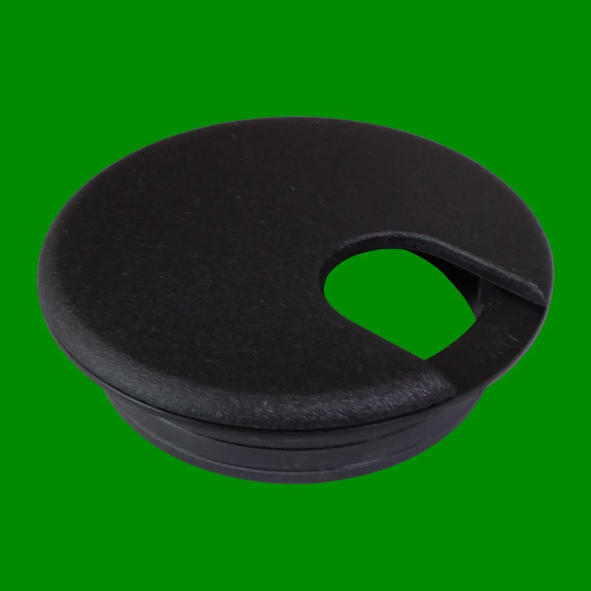 6x 65mm Black Computer Desk Table Grommet Cable Tidy Port Wire Hole Cover