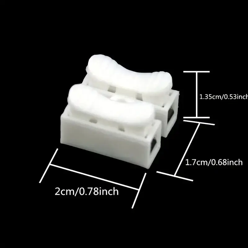 10x Push Type 2Way Wire Cable Connector Neutral Live Terminal Junction Block 10A - image 3 | Free standard UK delivery included | Discount Quality Products