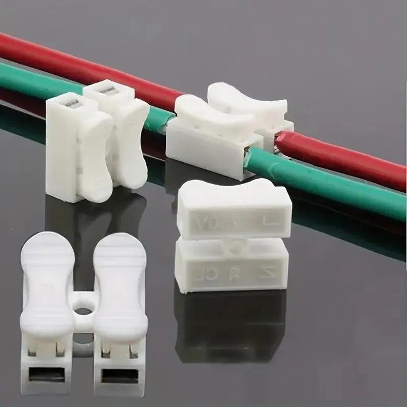 10x Push Type 2Way Wire Cable Connector Neutral Live Terminal Junction Block 10A - image 5 | Free standard UK delivery included | Discount Quality Products