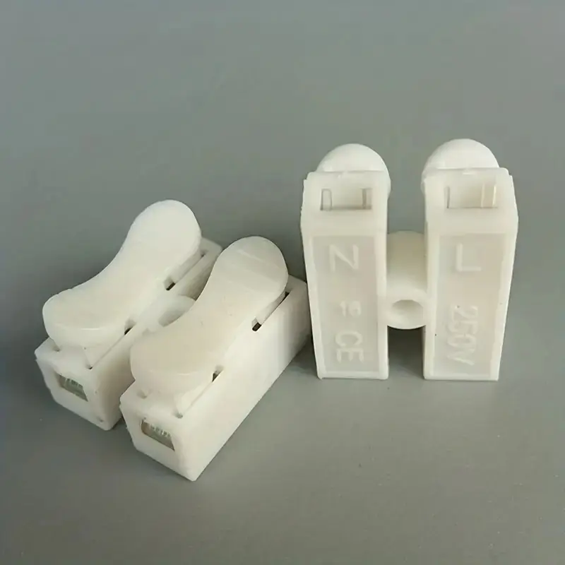 10x Push Type 2Way Wire Cable Connector Neutral Live Terminal Junction Block 10A - image 6 | Free standard UK delivery included | Discount Quality Products