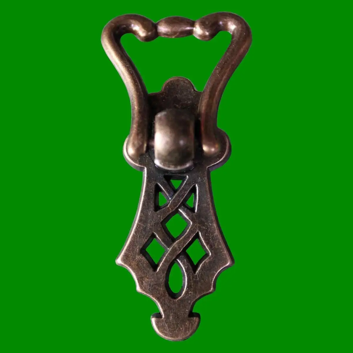1x Richmond Antique Style Brass Plated Drop Pull Handle For Draws & Cabinets - image 2 | Free standard UK delivery included | Discount Quality Products