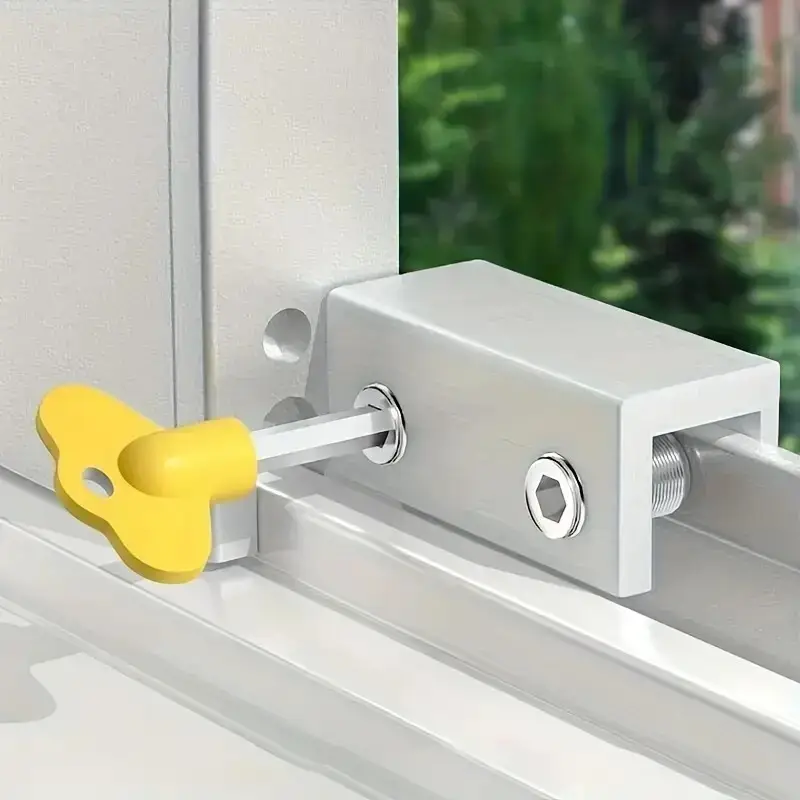 2x Aluminum Alloy Window Lock Stopper, Secure Your Home And Protect Your Family