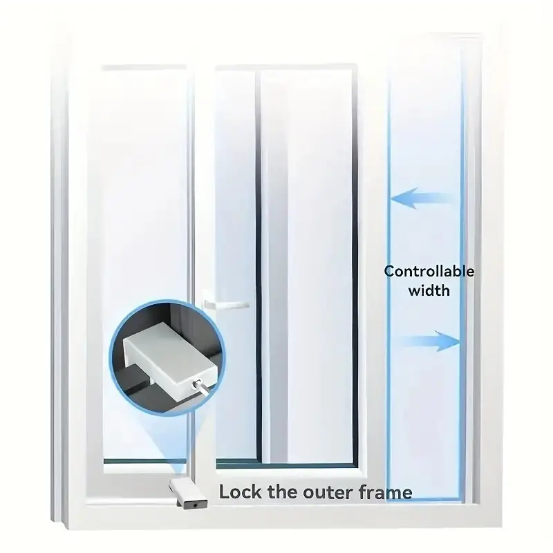 2x Aluminum Alloy Window Lock Stopper, Secure Your Home And Protect Your Family - image 3 | Free standard UK delivery included | Discount Quality Products