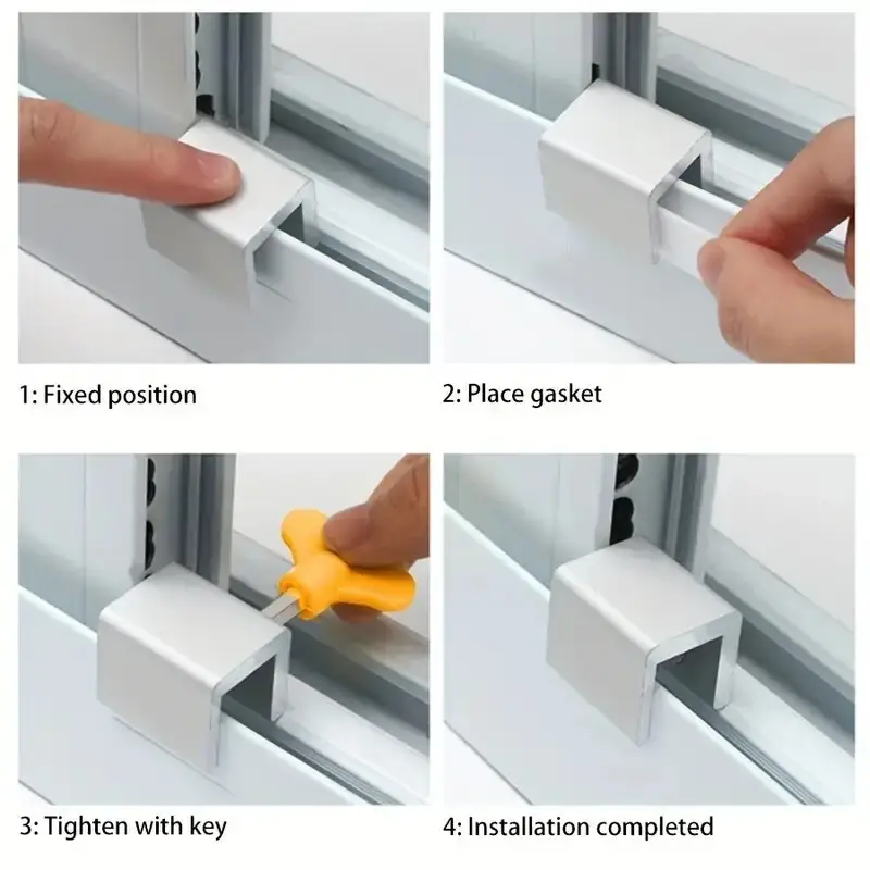 2x Aluminum Alloy Window Lock Stopper, Secure Your Home And Protect Your Family - image 5 | Free standard UK delivery included | Discount Quality Products