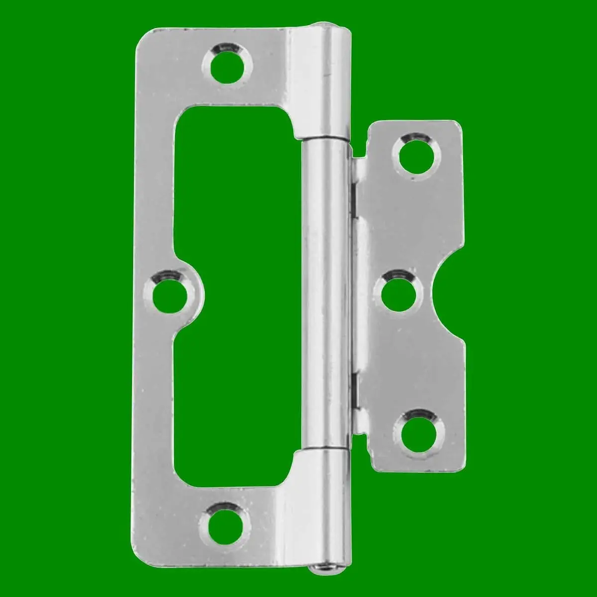 2x 102mm x 41mm 4" Inch BZP Hurlinge Fixed Pin Mild Steel Flush Door Butt Hinge