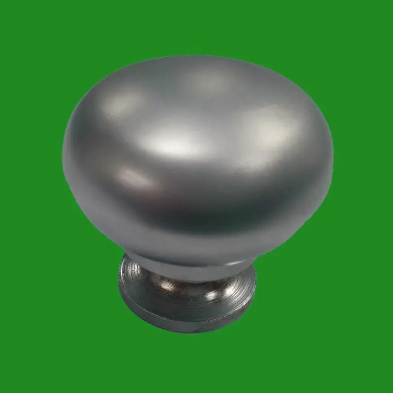 10x 34mm Round Matt Chrome Effect Door Knob Handle Cupboard Cabinet Drawer - image 2 | Free standard UK delivery included | Discount Quality Products