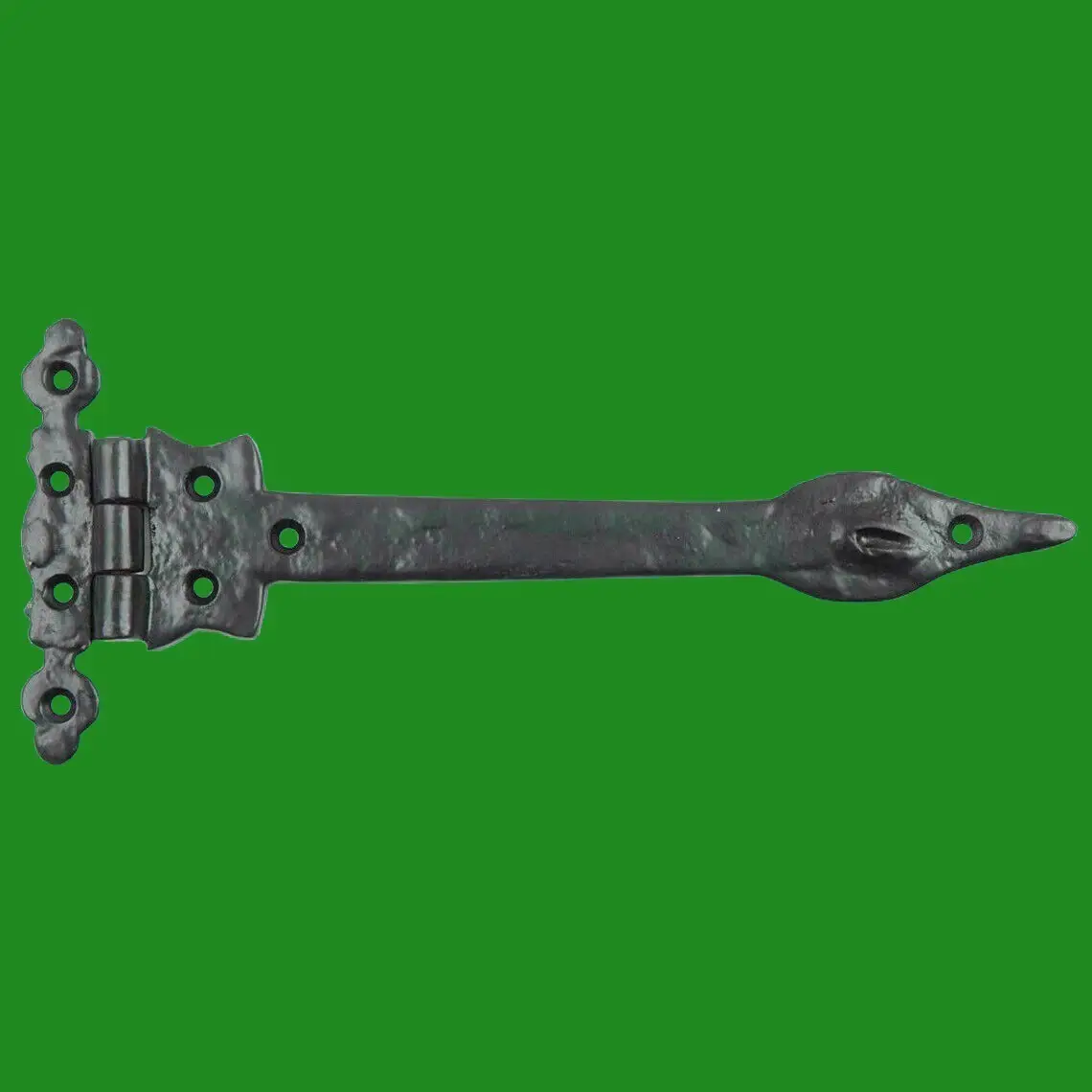4x 290mm Door Gate Cabinet Shed Hinge Antique Matt Black Heavy Duty Cast Iron