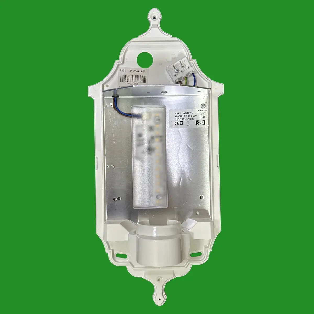 ASD 7.4W LED White Half Lantern Outside Security Wall Light HL/WK4LED600 4000K - image 3 | Free standard UK delivery included | Discount Quality Products