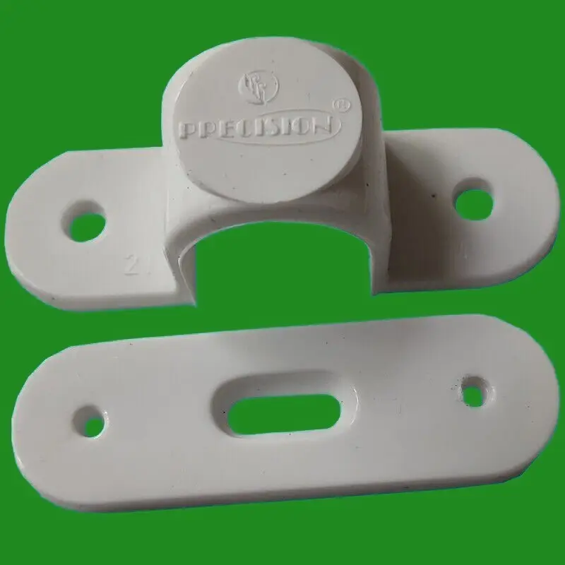 4x 20mm White PVC Spacer Bar Saddle For Electrical Wiring Cable Conduit Wall - image 2 | Free standard UK delivery included | Discount Quality Products