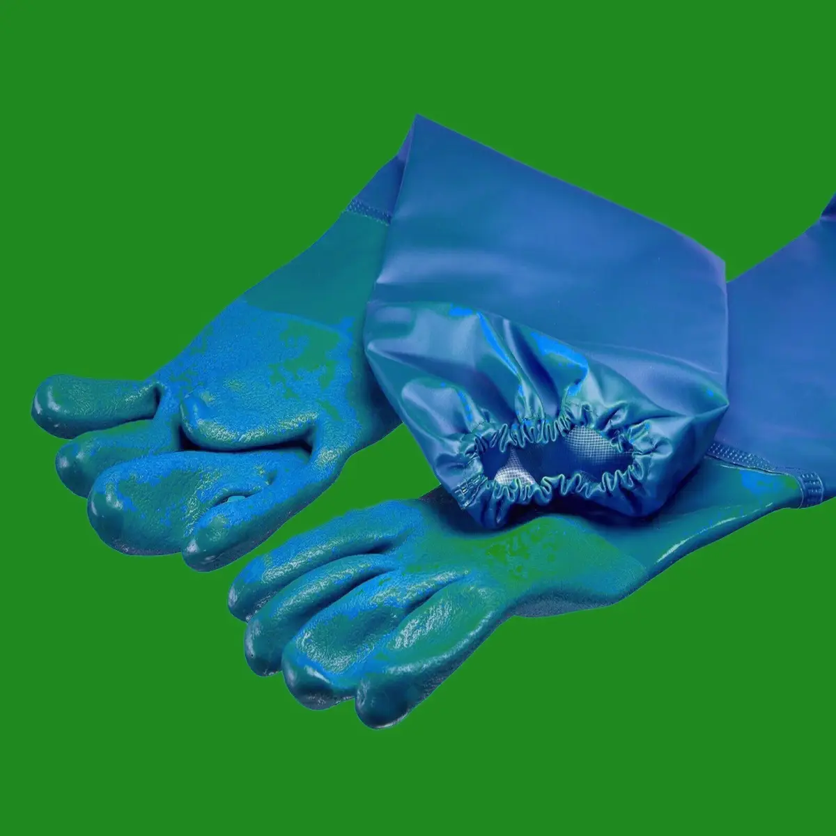 Pair of Long PVC Gloves, Pond, Sewer & Drain Maintenance, 50cm Sleeve Size 10 XL - image 2 | Free standard UK delivery included | Discount Quality Products