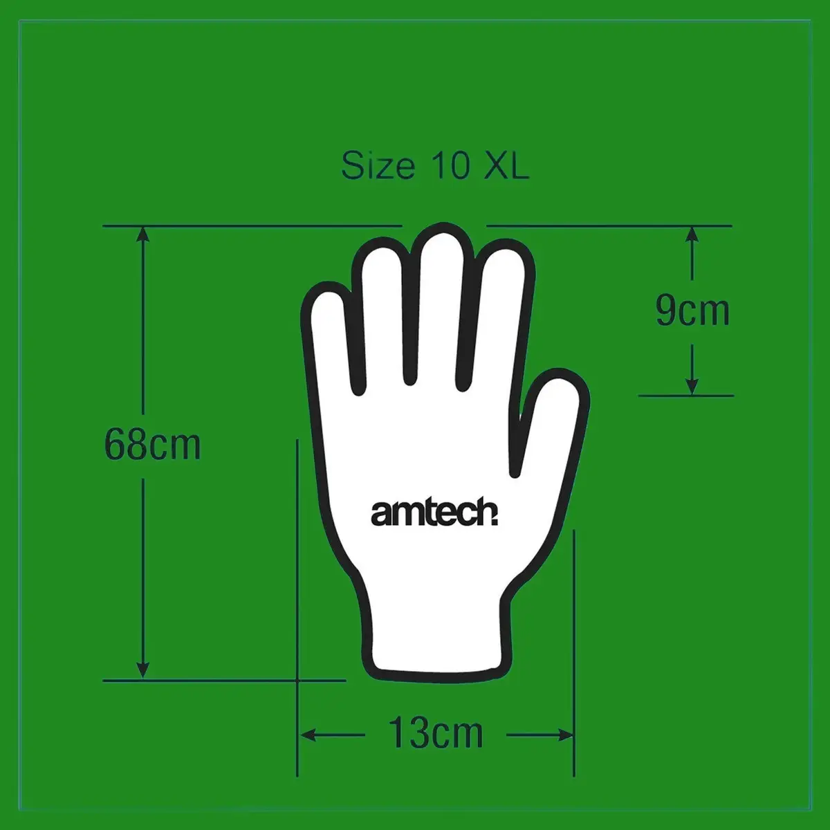 Pair of Long PVC Gloves, Pond, Sewer & Drain Maintenance, 50cm Sleeve Size 10 XL - image 4 | Free standard UK delivery included | Discount Quality Products