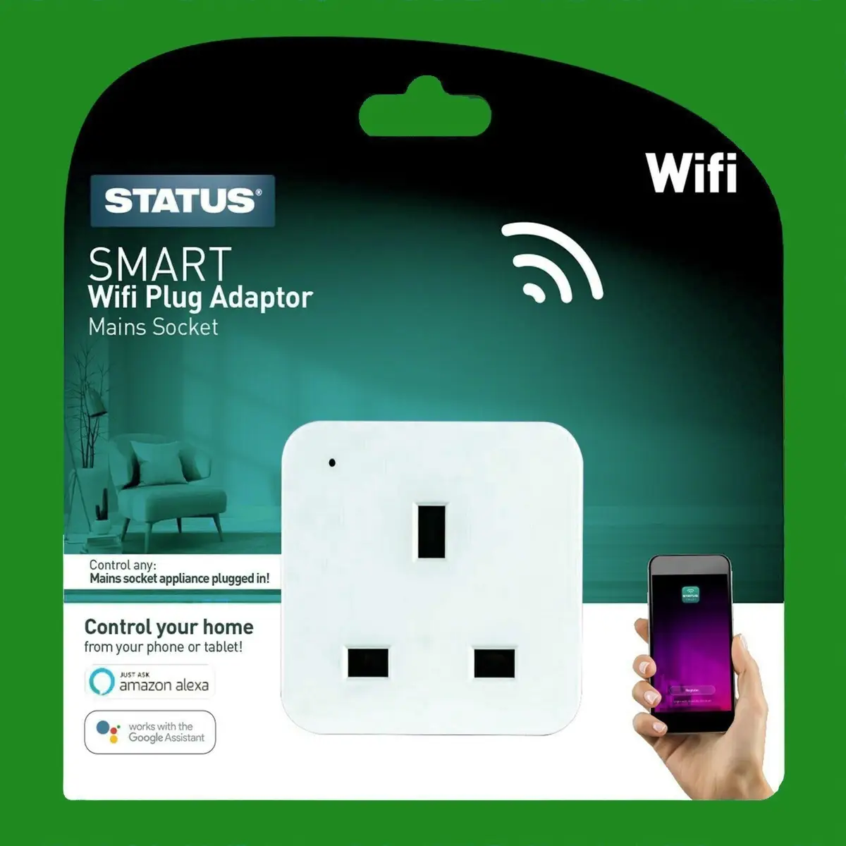 1 Gang Smart WIFI Plug Adaptor APP Voice Control Amazon Alexa/Google White - image 3 | Free standard UK delivery included | Discount Quality Products