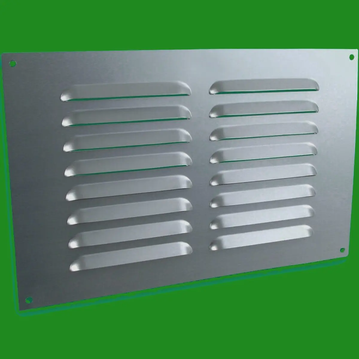Aluminium Louvre Air Vent Grill Ventilation Cover 9" x 6" Rectangular