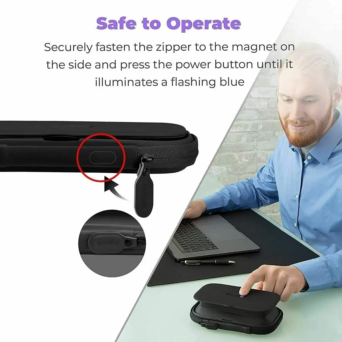 Portable UV Mobile Phone Sanitiser, Smartphone, Kills 99.9% Bacteria & Viruses - image 5 | Free standard UK delivery included | Discount Quality Products
