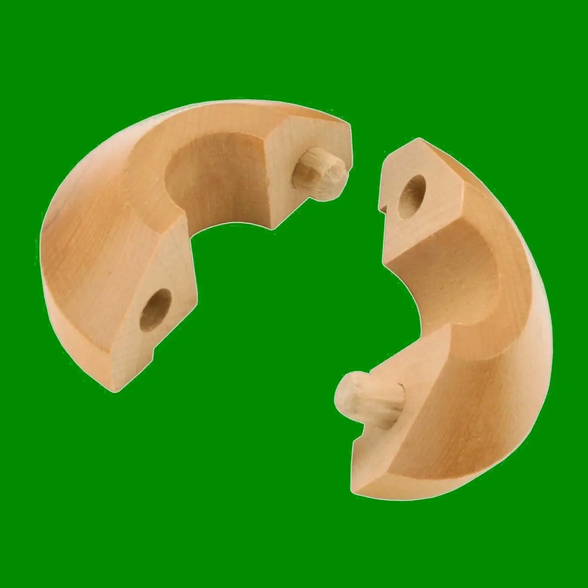 8x Varnished Maple Wood Radiator Pipe Collars for 15mm Pipe Easy Fit Covers - image 6 | Free standard UK delivery included | Discount Quality Products