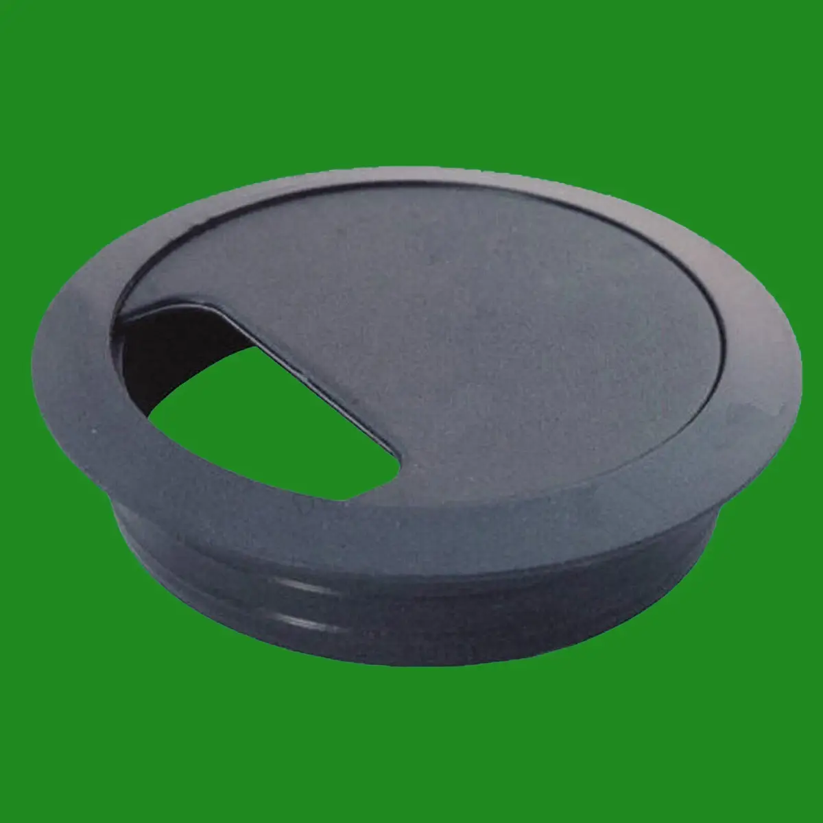 8x 80mm Black Computer Desk Table Grommet Cable Tidy Port Wire Hole Cover