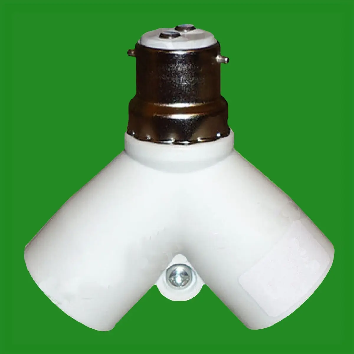 1x B22 to 2xGU10 2 Into 1 Light Bulb Lamp Socket Fitting Adaptor Splitter - image 3 | Free standard UK delivery included | Discount Quality Products