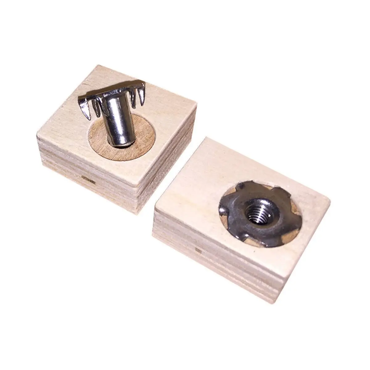 100x M12 Captive T Nuts Pronged Insert Blind Tee Nut,  Fixing in Wood BZP Steel - image 5 | Free standard UK delivery included | Discount Quality Products
