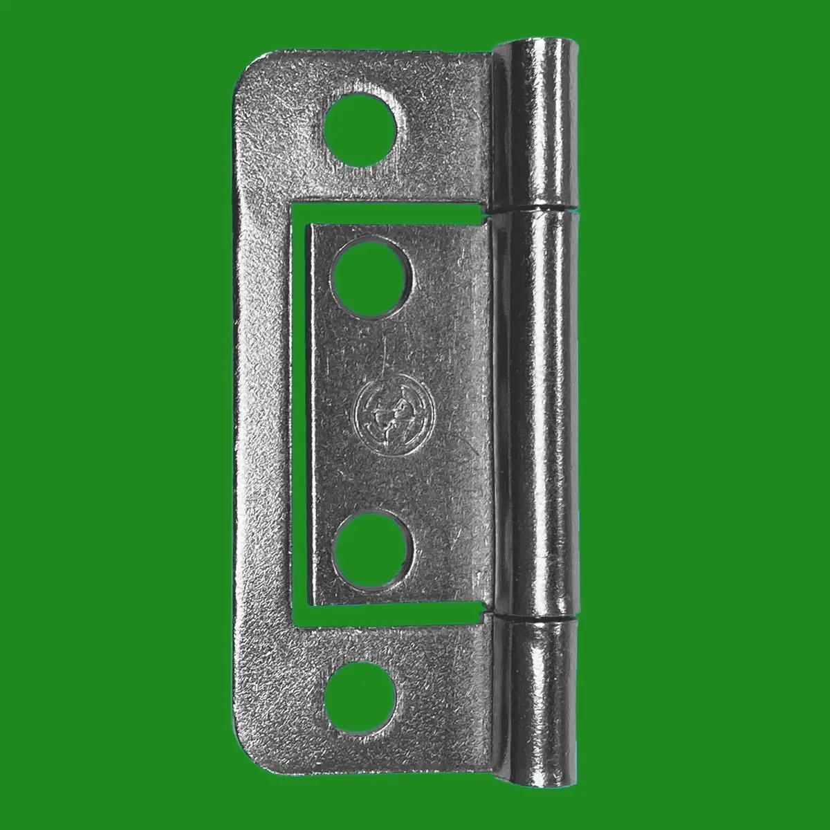 8x 2" 50mm x 24mm Semi Concealed Nickel Plated Flush Butt Hinge Cabinet Cupboard