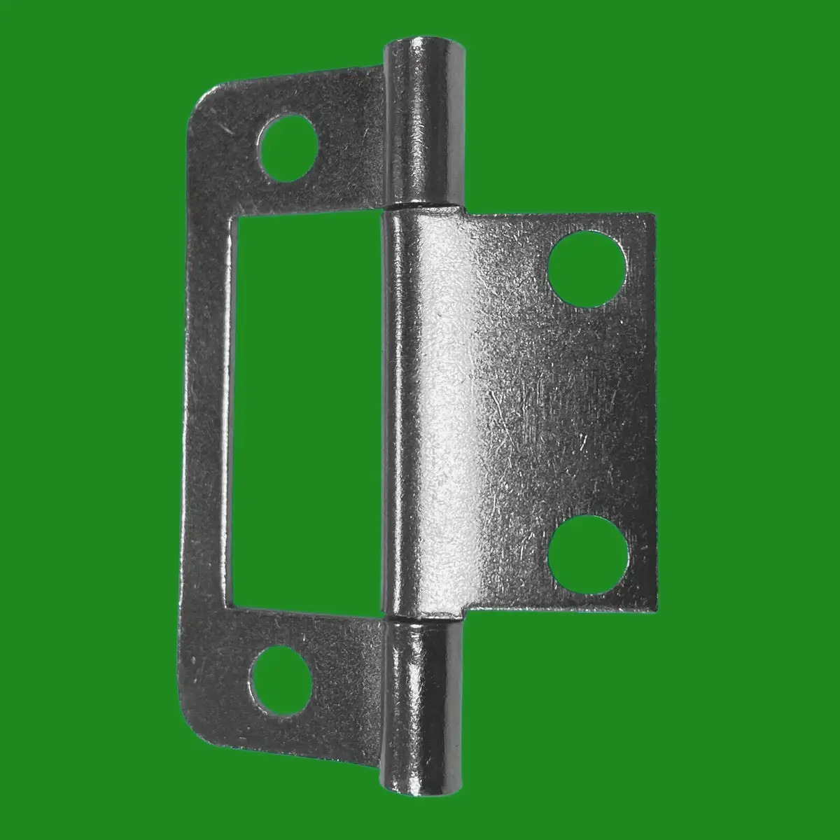 8x 2" 50mm x 24mm Semi Concealed Nickel Plated Flush Butt Hinge Cabinet Cupboard - image 2 | Free standard UK delivery included | Discount Quality Products