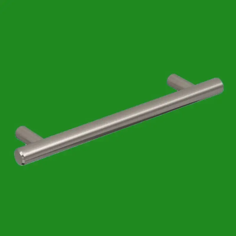 6x Strong Imitation Steel Brushed Chrome 160mm T-Bar Cabinet Drawer Pull Handle