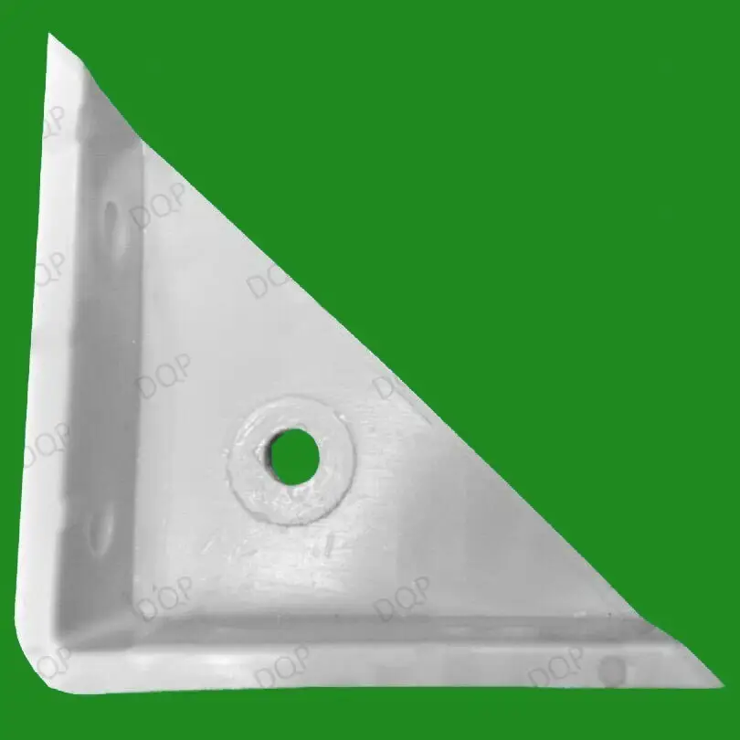 4x 50mm 2" Plastic White Cranked Corner Gusset Brace Angle Brackets, Furniture - image 3 | Free standard UK delivery included | Discount Quality Products