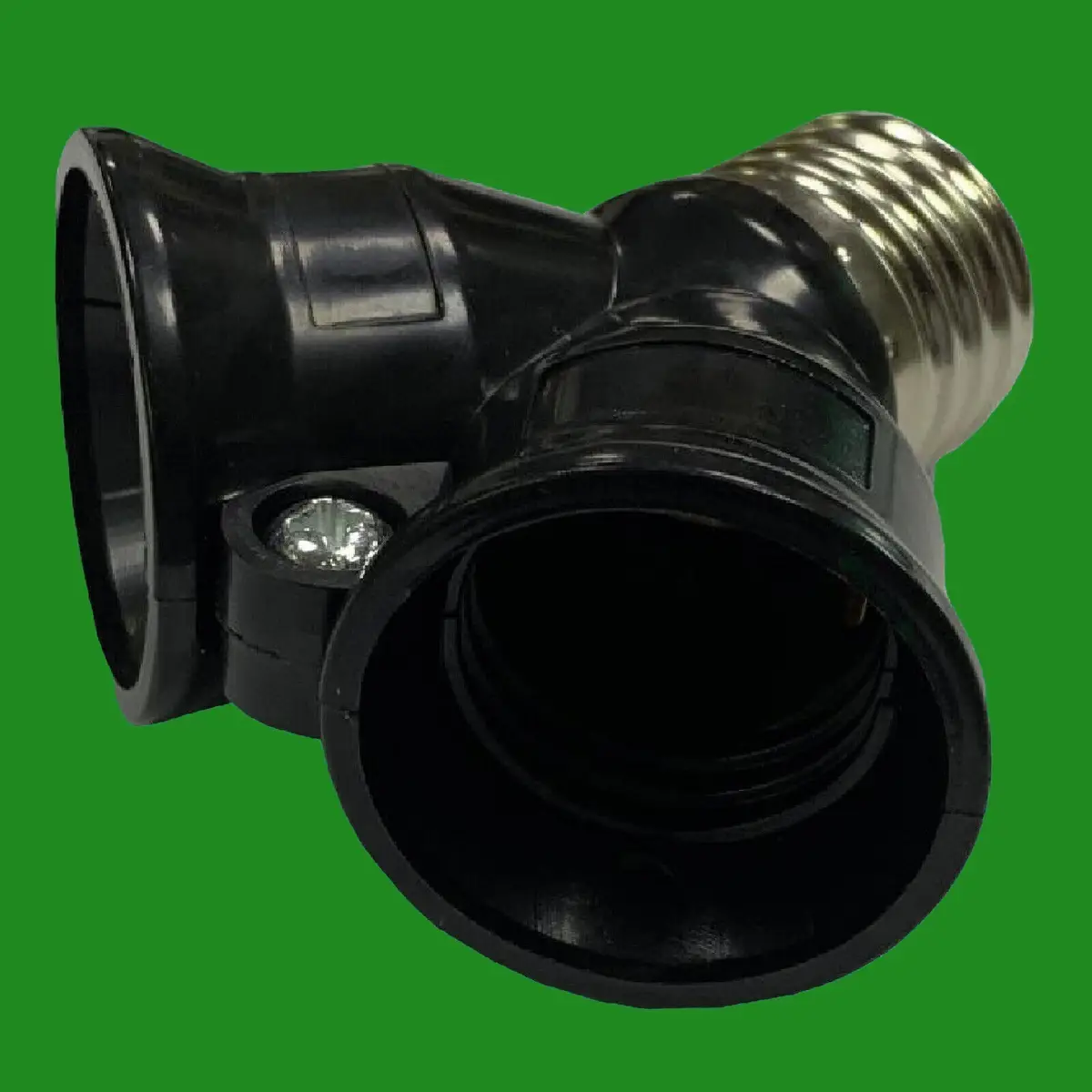 50x E27 to 2x E27 Black 2 Into 1 Light Bulb Lamp Socket Fitting Adaptor Splitter - image 2 | Free standard UK delivery included | Discount Quality Products