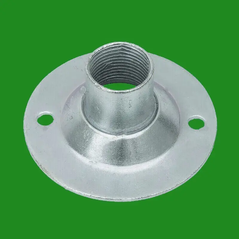 4x 20mm Thread BZP Steel Conduit Box Screwed Dome Cover, Round Top Fitting Lid