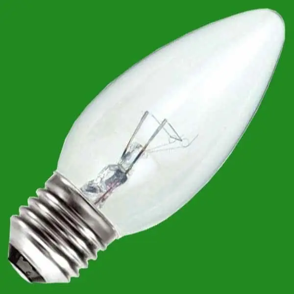 10x 40W Incandescent Tungsten Filament Clear Candle Dimmable Light Bulb E27 ES