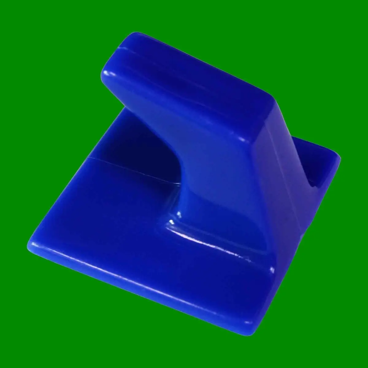 10x Small 30mm Blue Plastic Self Adhesive Stick-On Hanging Square Wall Hooks - image 2 | Free standard UK delivery included | Discount Quality Products