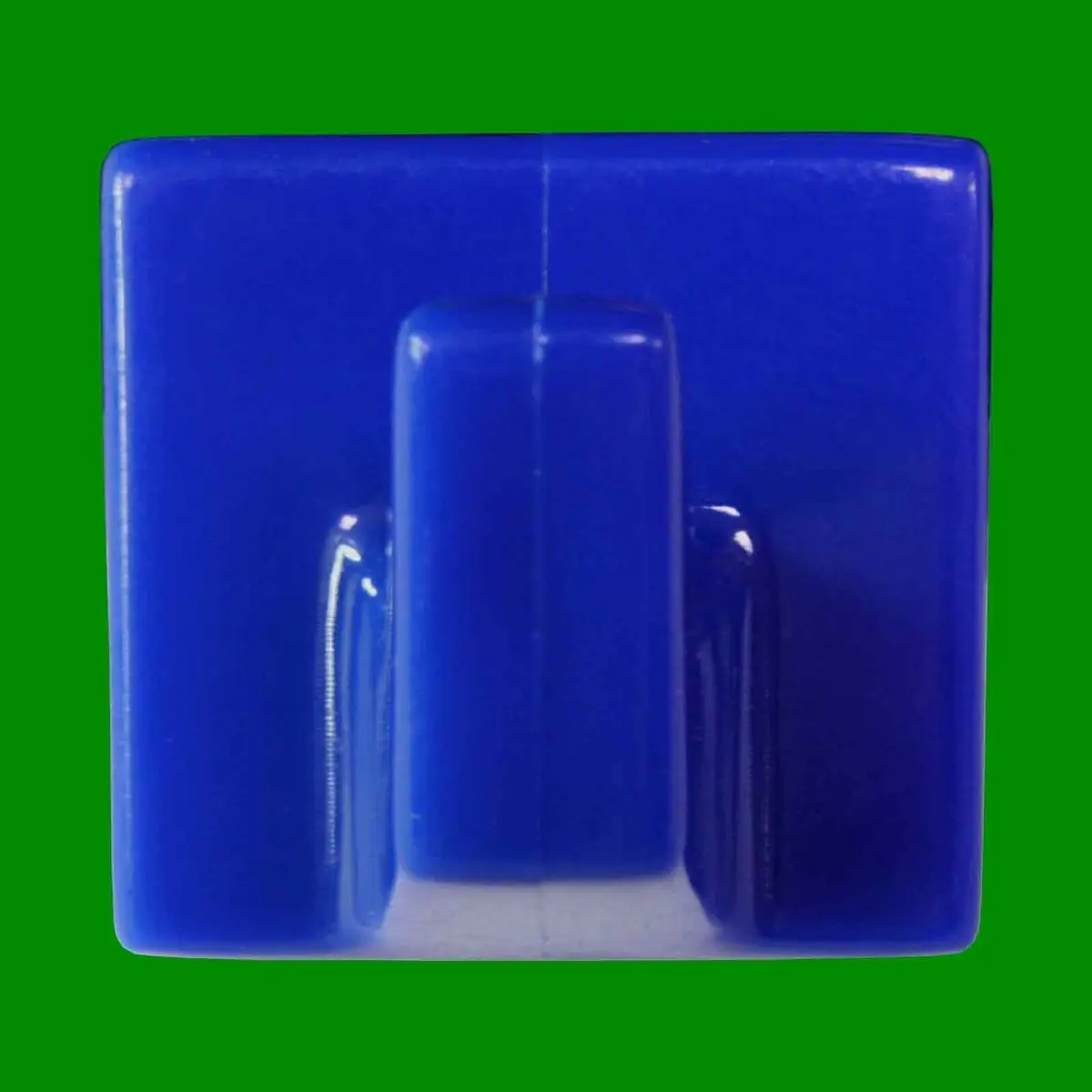 10x Small 30mm Blue Plastic Self Adhesive Stick-On Hanging Square Wall Hooks - image 3 | Free standard UK delivery included | Discount Quality Products