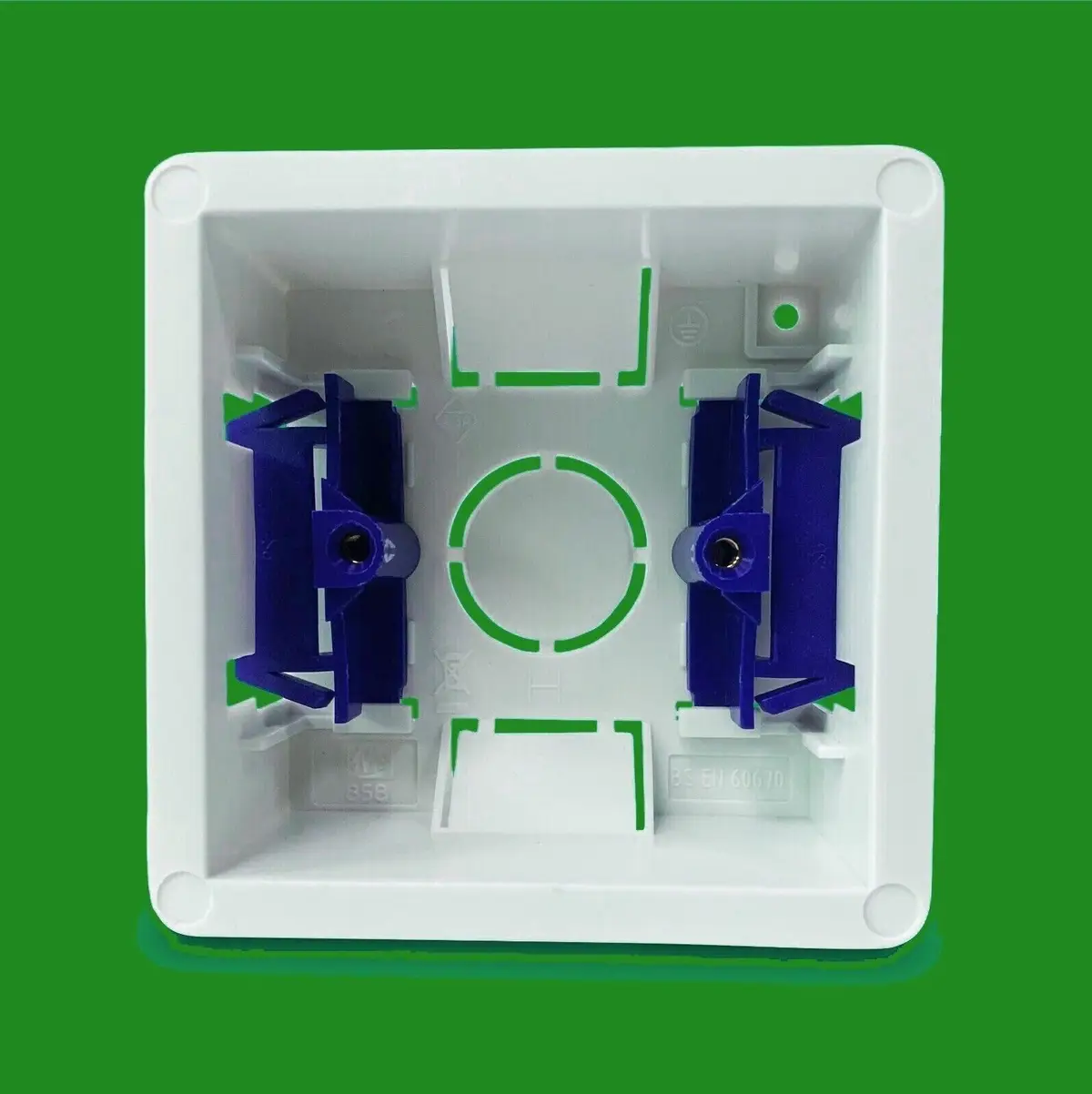 6x 35mm Deep 1 Gang Dry Lining Plasterboard Cavity Wall Socket Back Box Electric - image 2 | Free standard UK delivery included | Discount Quality Products