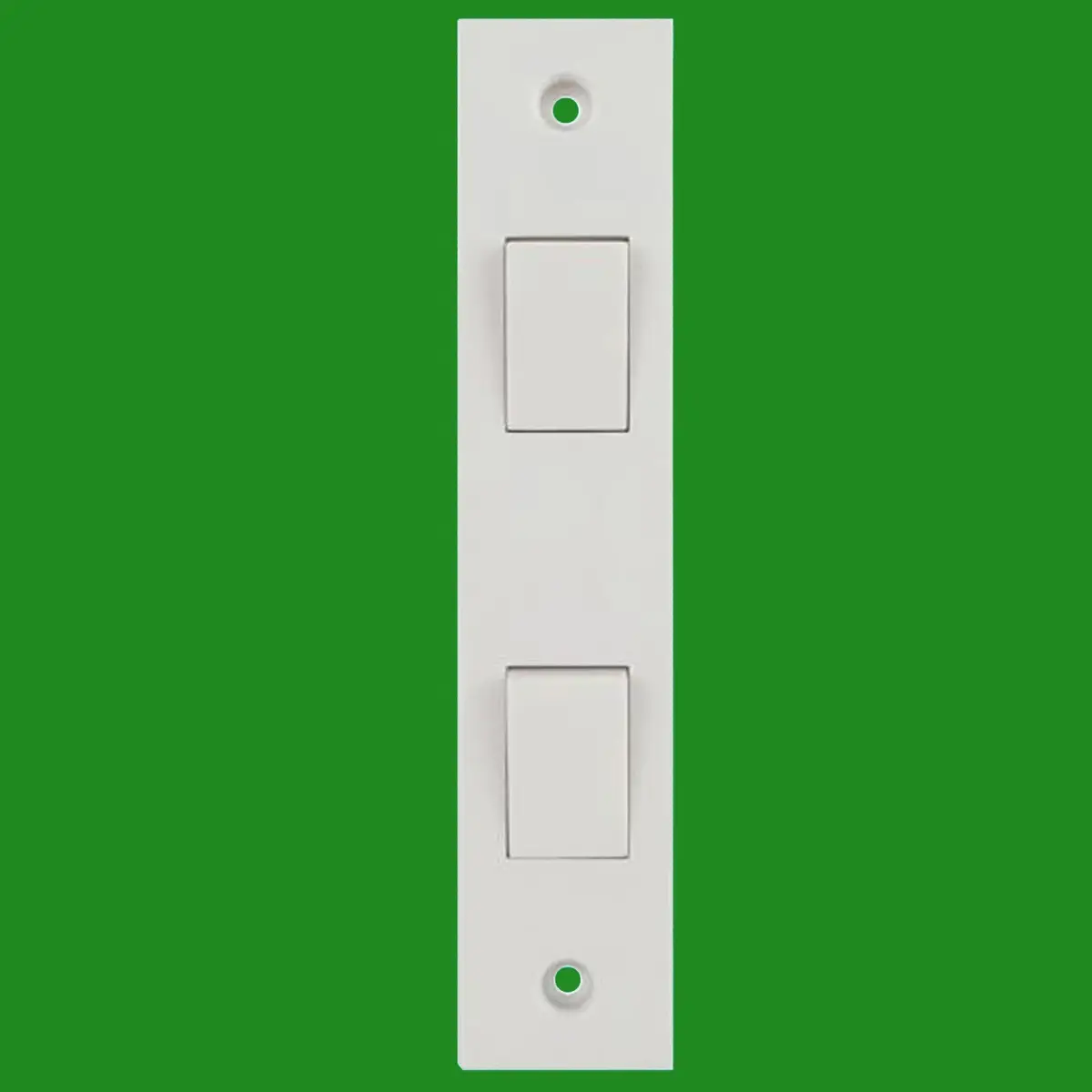 4x 2 Way 2 Gang White Plastic Architrave Horizontal Wall Light Switch 10A - image 2 | Free standard UK delivery included | Discount Quality Products