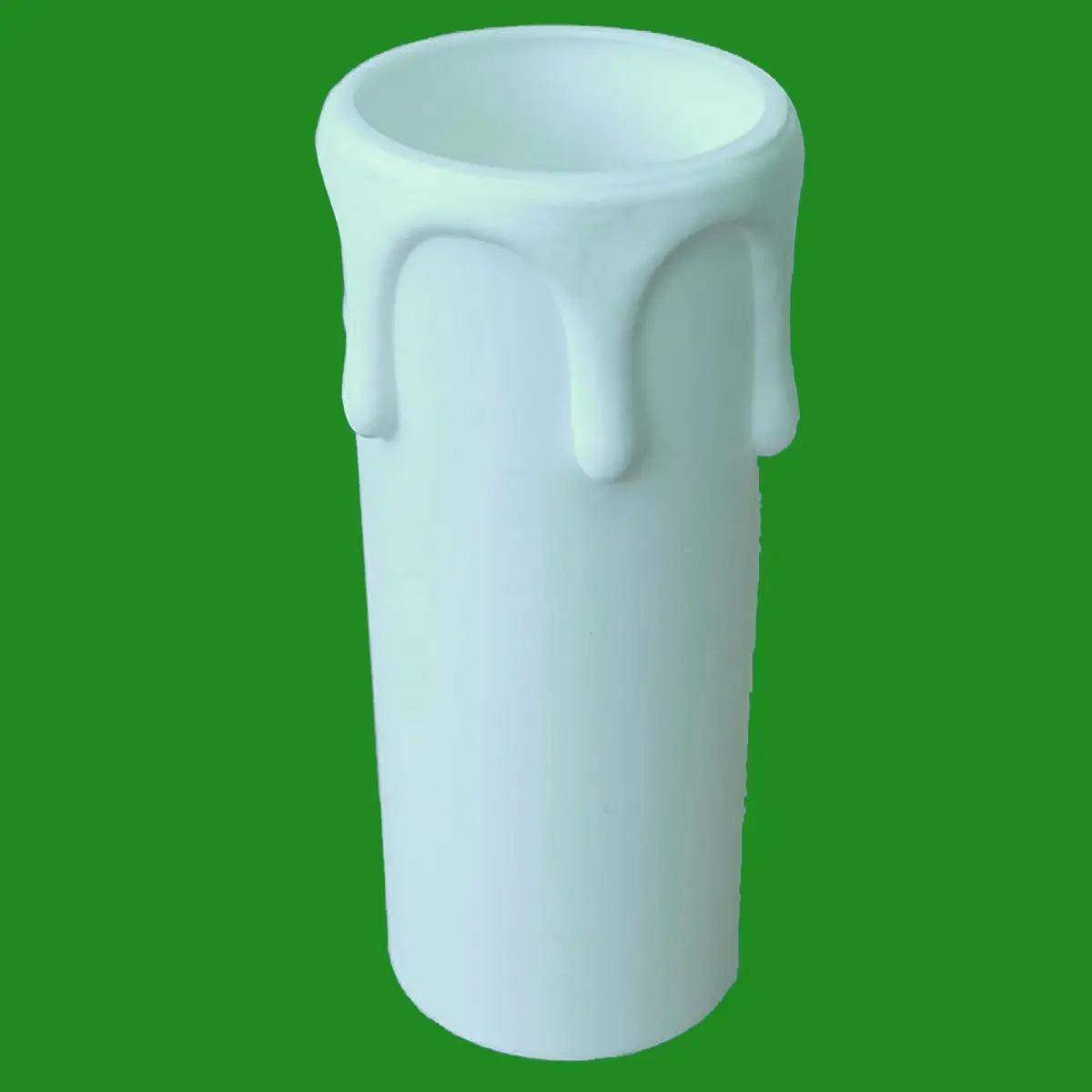 10x White Drip Candle Sleeve Wax Effect Chandelier Light Bulb Cover 85mm x 24mm - image 2 | Free standard UK delivery included | Discount Quality Products