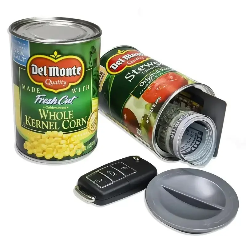 Discreet Corn Stash Can, Hidden in Plain Sight Diversion Safe, Hide keys, Money
