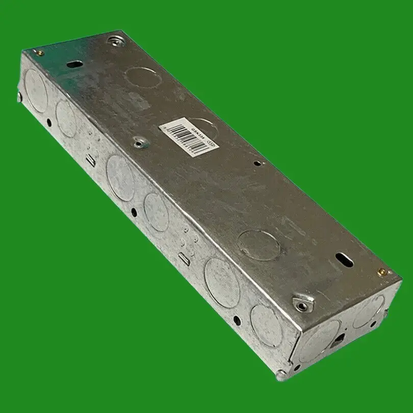 1x3 Combined 1-Gang 35mm Galvanised Steel Wall Recessed Sockets Installation Box - image 3 | Free standard UK delivery included | Discount Quality Products