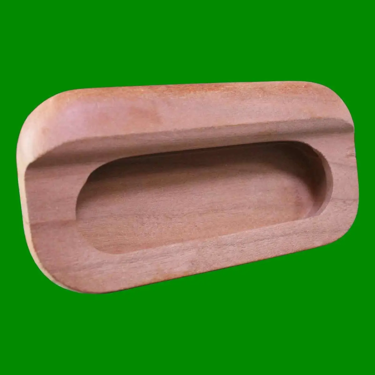 4x Wooden Cherry Oak Recessed Pull Handle 108mm, Cabinet Drawer Kitchen Cupboard