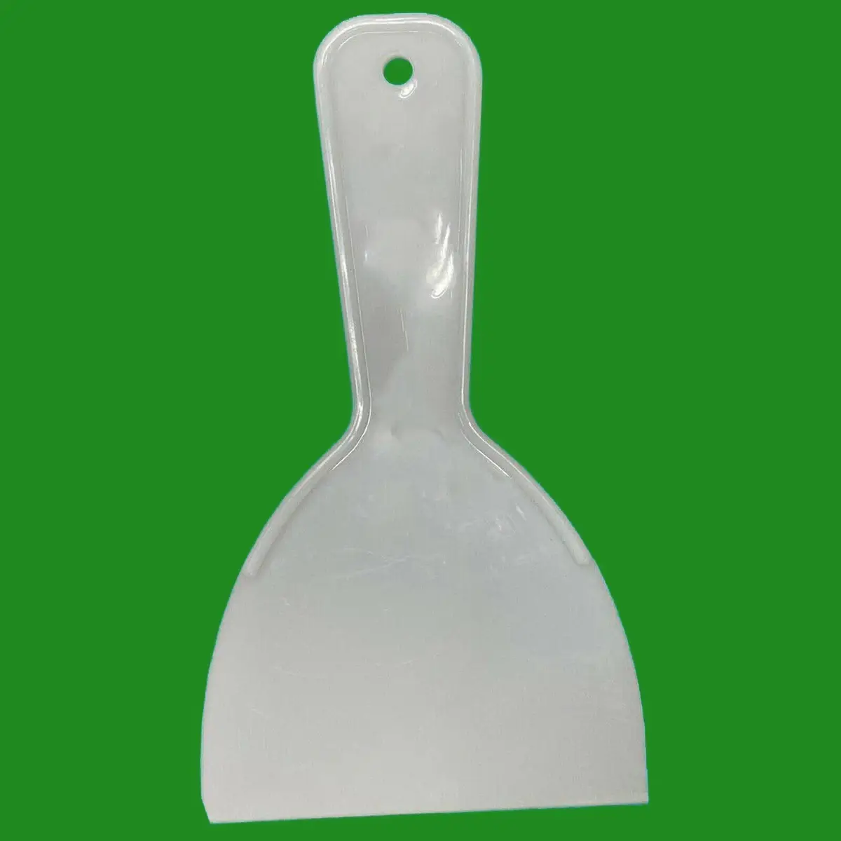2x 100mm White Plastic Scraper; Plaster Filler, Putty, Cracks, Skimming, Smooth