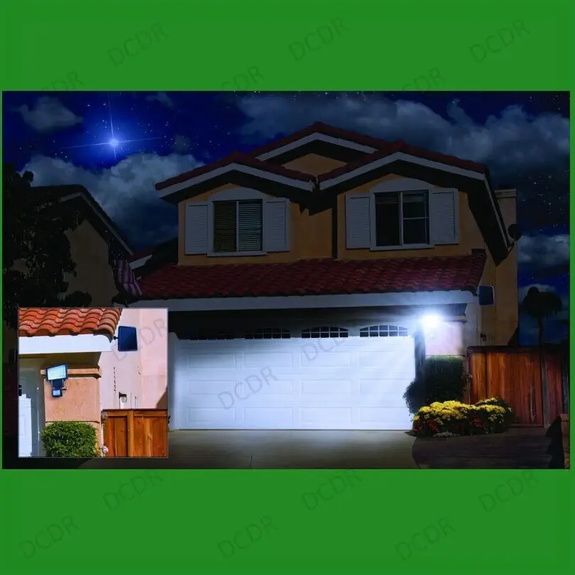3x 60 LED Solar Power Security Light PIR & Dusk Dawn Sensor Outdoor Floodlight - image 4 | Free standard UK delivery included | Discount Quality Products